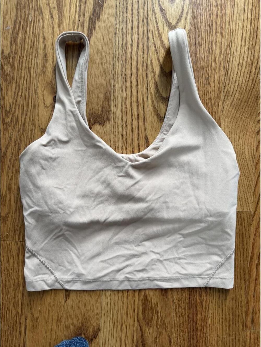 Lululemon Women's Pink and Tan Bra size 4
